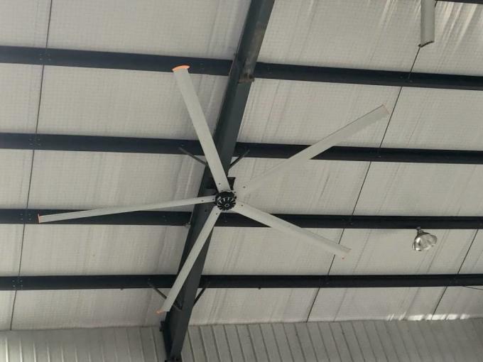 Fan de techo industrial grande usada en gimnasio