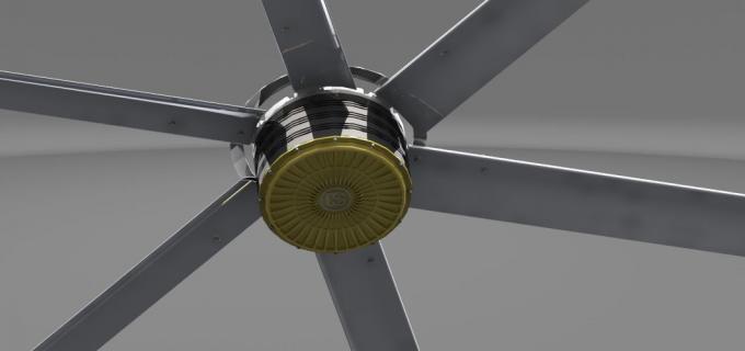 50 RPM Tienda de refrigeración de aire Garage HVL ventilador de techo industrial 1