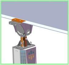 50 RPM Tienda de refrigeración de aire Garage HVL ventilador de techo industrial 5