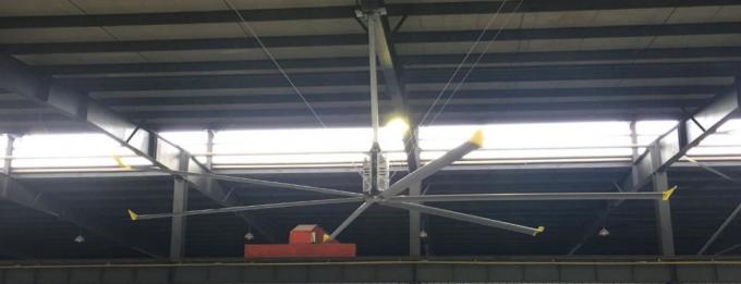 fan de techo de enfriamiento ahorro de energía axial sin cepillo industrial grande de la ventilación de extractor de los 5m DC Pmsm para Warehouse y el taller