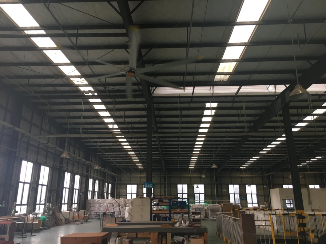 Fan de techo industrial grande del asno grande para la ventilación de la fábrica