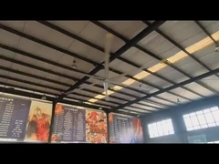 Gran flujo de aire de 7,3 m ventilador HVLS industrial de 24 pies con motor PMSM y función de ahorro de energía