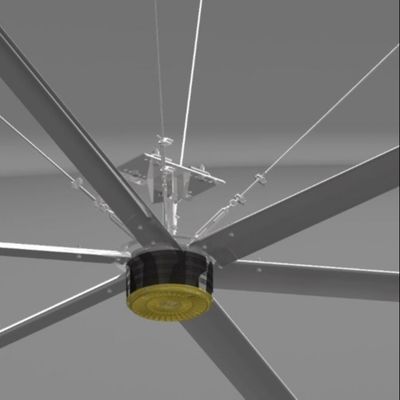Un buen precio. fans de techo industriales de la extra grande HVLS de 16 pies 58rpm Pmsm para el almacén y la fábrica en línea