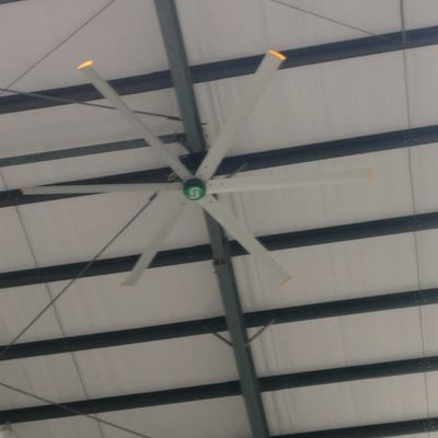 Un buen precio. 4s Taller de automóviles 6 Cuchilla Gran ventilador de techo HVLS industrial en línea