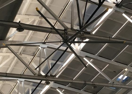 Un buen precio. Diámetro 2.4m-7.3m Al Mg Lámina ventilador de techo industrial para el espacio deportivo de patio interior en línea