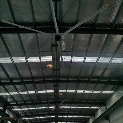 DX-7.3G 24FT ventilador de techo HVLS industrial 1.5KW Consumo de energía y mayor rendimiento para espacios grandes