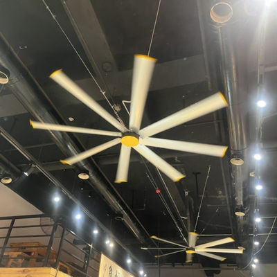 Regulador HVLS Circuladores de aire industriales con un nivel de ruido bajo ≤ 38 dB