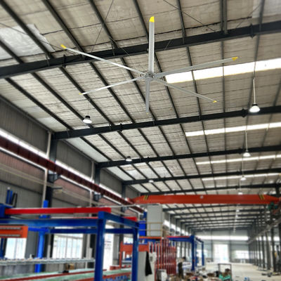 Un buen precio. Potentes ventiladores de techo HVLS PMSM de 7.3m 24FT para enfriar el aire en talleres y almacenes en línea