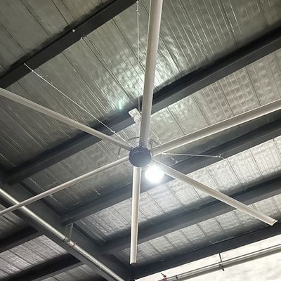 Un buen precio. ventilador de techo industrial HVLS de aleación de aluminio magnesio de 24 pies para almacén de alta tensión en línea