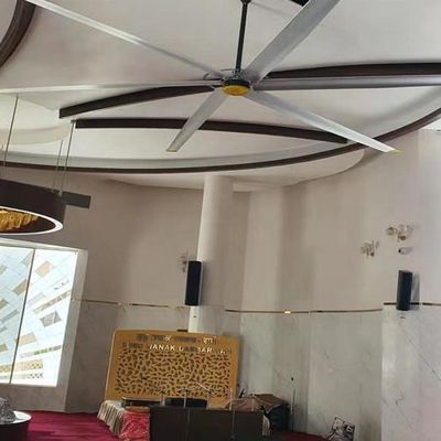 Un buen precio. Ventilador de techo HVLS industrial para ventilación comercial 6.1m 20FT BLDC motor sin escobillas en línea
