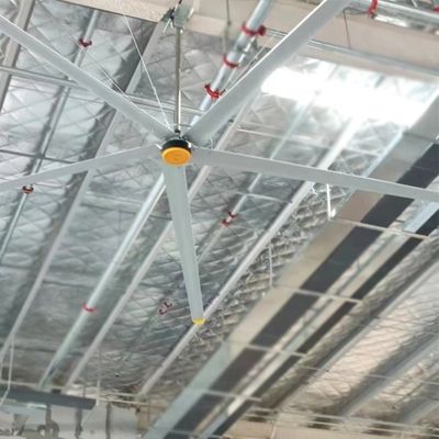 Un buen precio. 3 7,3m 24FT HVLS ventilador de techo industrial grande para el almacén restaurante plata aluminio en línea