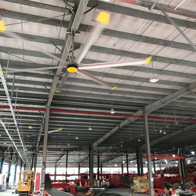 Un buen precio. Aluminio de aleación de magnesio 6.1m 20FT HVLS ventiladores industriales de techo para la ventilación de granjas lecheras en línea