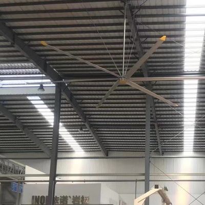 Un buen precio. 380V/220V 1.5KW HVLS ventilador de techo industrial para la refrigeración de ahorro de energía en almacenes en línea