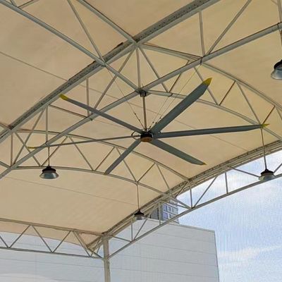 Un buen precio. Ventilador HVLS de 16 pies montado en el techo para una refrigeración y ventilación óptima del aire en las industrias en línea
