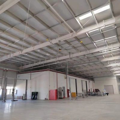 Un buen precio. Ventilador de aluminio DX 5 cuchilla Pmsm Motor HVLS Ventilador de techo industrial utilizado en automóviles BYD Energy en línea