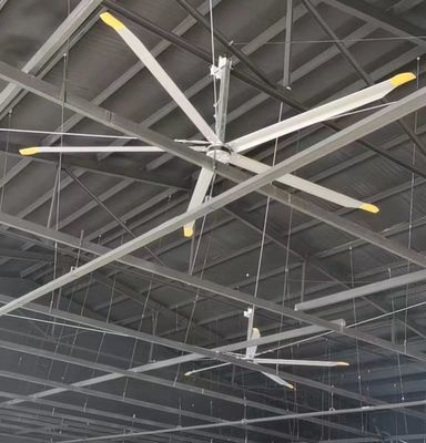 Un buen precio. Tipo de corriente eléctrica de cambio 3m 10FT Hvls ventilador de techo de escape industrial de interior con motor Pmsm en línea
