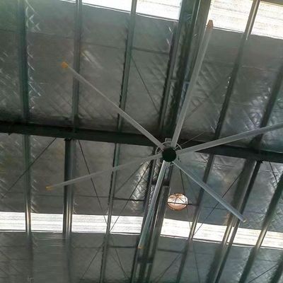 Un buen precio. DX-7.3 Gran ventilador de techo industrial HVls con motor PMSM y material de hoja Al-Mg en línea