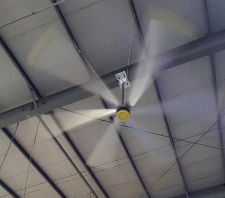 Un buen precio. Ventilador de enfriamiento de 24 pies de diámetro para techos industriales Al-Mg Cuchillas de aleación Seca al aire en almacenes de alimentos en línea