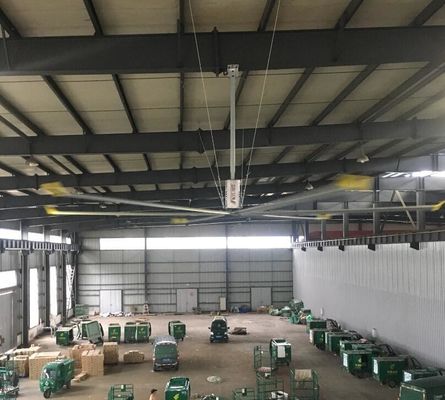 Un buen precio. 65RPM 16FT Seis cuchillas extra grandes ventiladores comerciales de techo en línea