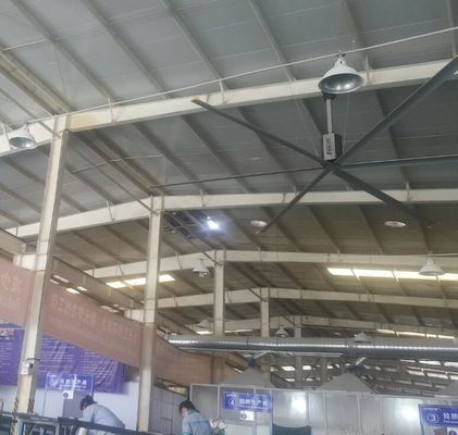 Un buen precio. Ventiladores de almacén industrial de 60 rpm con motor de 1,5 kW en línea