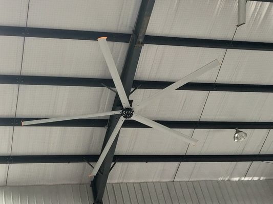 Un buen precio. Centro de deportes de baloncesto 5.4M 17ft 1.5KW ventilador de techo de cuchilla larga en línea