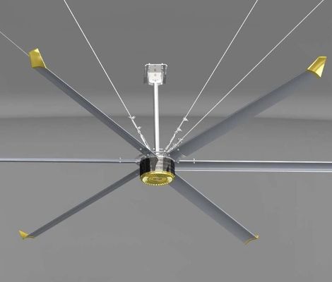 Un buen precio. 6.6M 21 pies de almacén de ventilación de aire ventilador HVLS grande con motor PMSM en línea