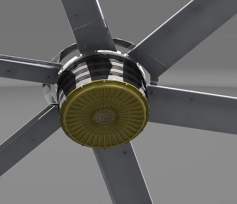 Un buen precio. 22 pies ventiladores HVLS de baja velocidad de gran tamaño de grado industrial en línea