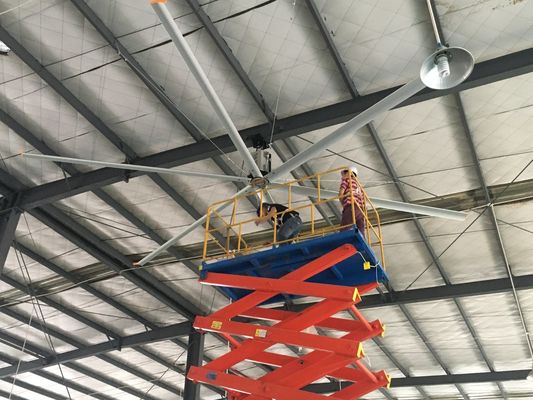 Un buen precio. Cuchilla aerometal 3.6M 12 pies pmsm Sombras ligeras Ventiladores HVLS grandes en línea