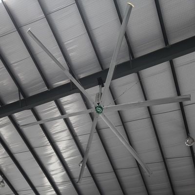 Un buen precio. 1.2KW 6.7M ventilador de techo industrial de sala grande de 22 pies en línea