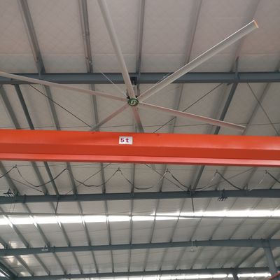 Un buen precio. 18FT Gran habitación interior con ventilador HVLS montado en un poste en línea