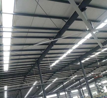 Un buen precio. Ventiladores de techo de baja velocidad de gran volumen industriales de 22 pies en línea