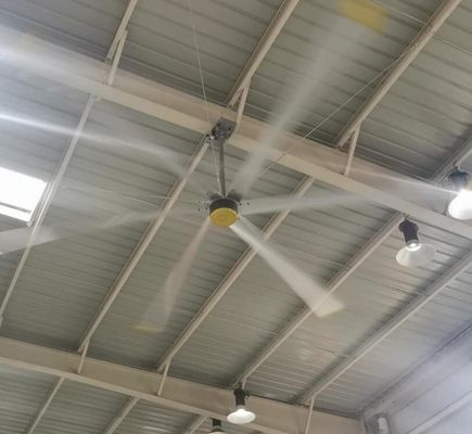 Un buen precio. Motor sincrónico de refrigeración de aire 1.2KW ventilador de techo de aluminio de 22FT en línea