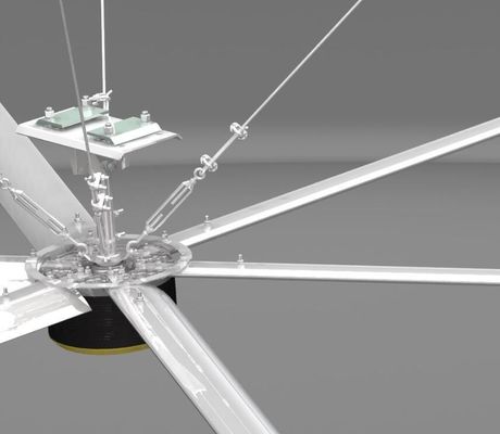 Un buen precio. Gran ventilador de techo de extracción de aire HVLS para almacén de fábrica en línea