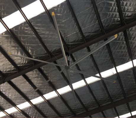 Un buen precio. 50 RPM HVS ventilador de techo industrial en línea